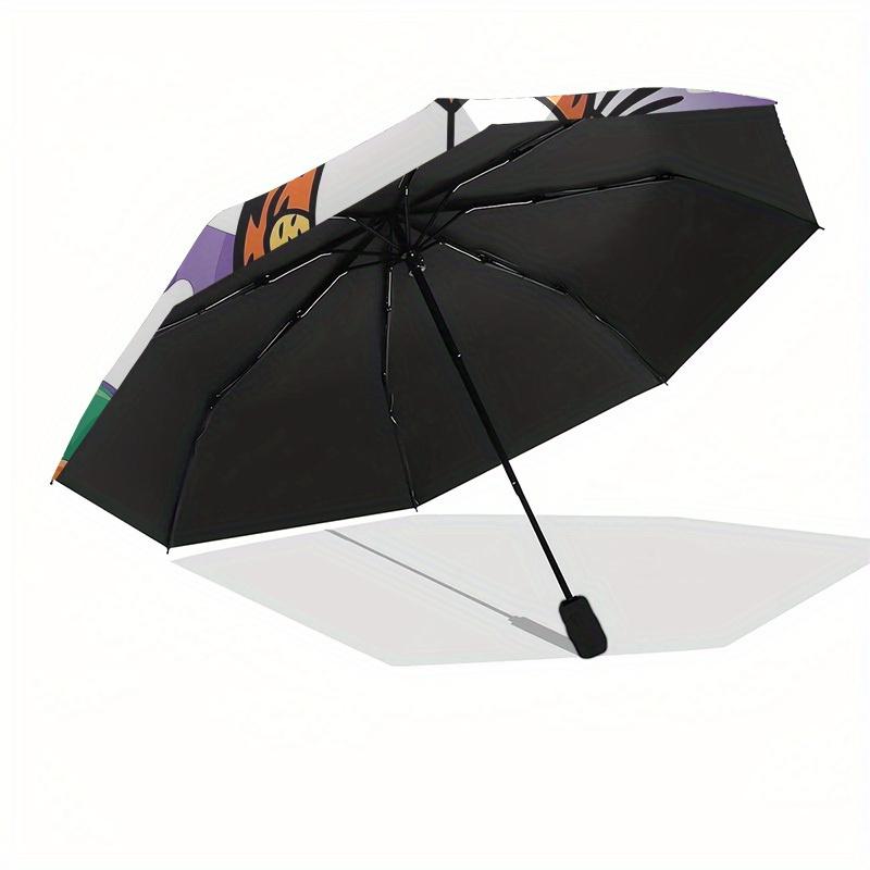 1pc Garfield Halloween Pumpkin Umbrella with Plastic Handle,Suitable for All Seasons Home Travel Outdoor UmbrellaM902