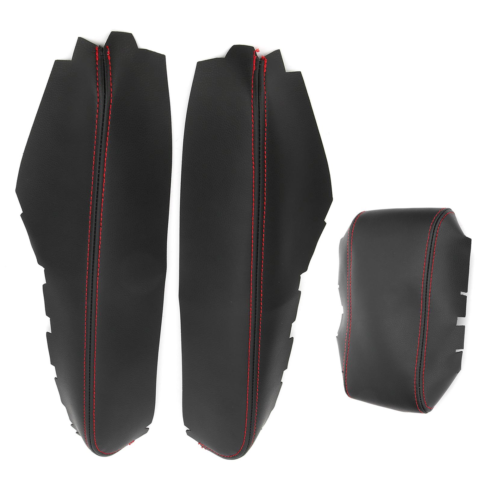 

3 шт. Чехлы-накладки на подлокотник центральной консоли, защитные накладки из ПУ кожи, подходят для Honda Civic 20162018