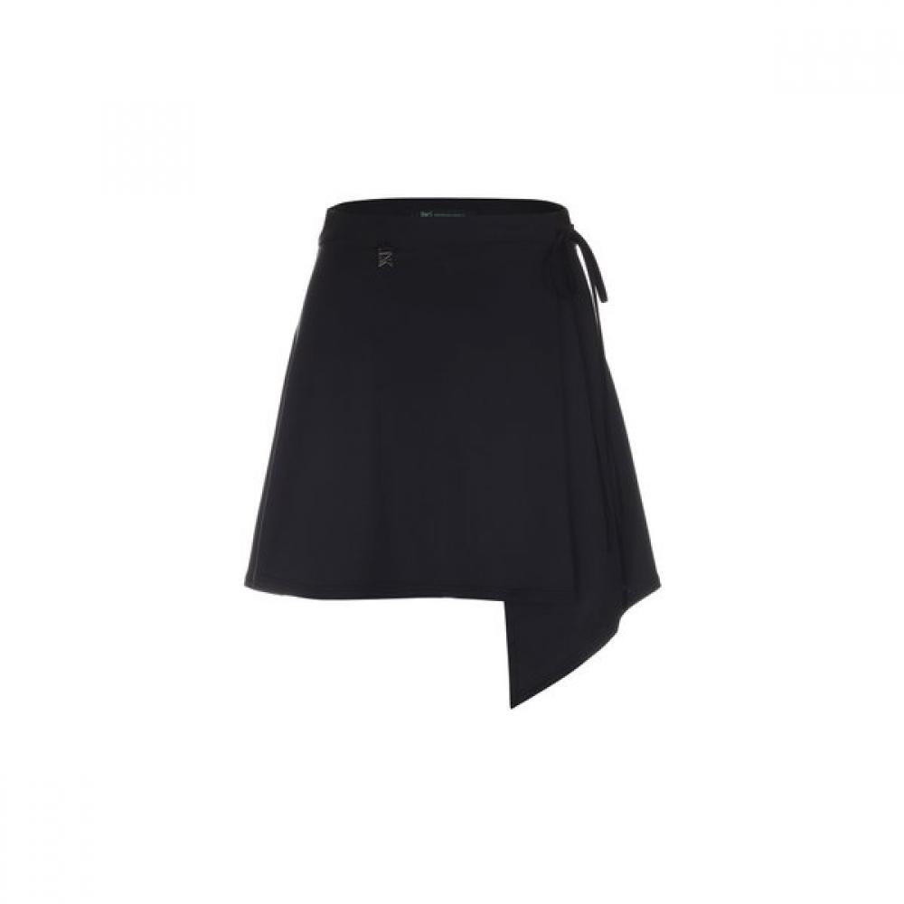 Bermudagrass Cool Cover Up Wrap Skirt Black