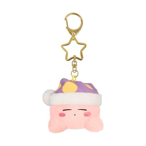 [Sanei Boeki] Plush Kirby Star Mini Mofu Mascot Keychain Sleep