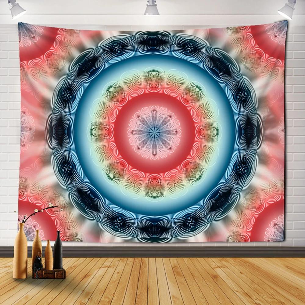 Boho Style Living Room Psychedelic Witchcraft Dorm Sheets Home Decor Colorful Mandala Tapestry Wall Hanging