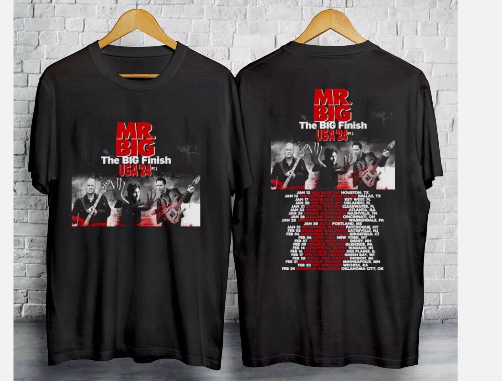 

26 Mr Big The Big Finish Tour Music Concert 2024 T-Shirt Unisex S-5XL Unisex T-Shirt XXXL