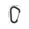 2Pcs D Ring Carabiner Outdoor Survival Gear Lightweight Handbag Strap Clips For Hiking Camping Climbing Accessories