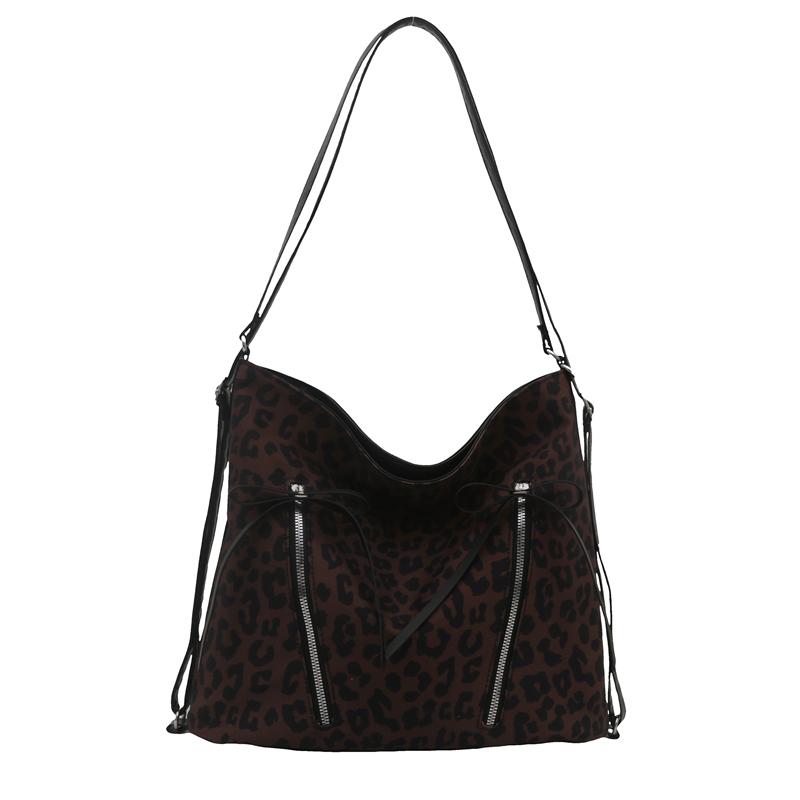 

Leopard Print Ladies Shoulder Bag Large Hobo Bag Bow-Knot Crossbody Purse for Women Work Shopping Travel кавовий