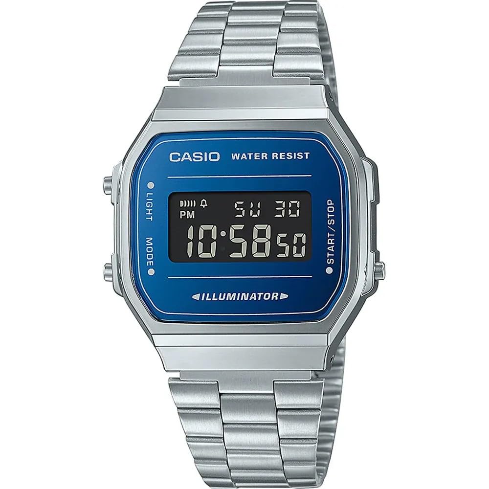 Casio Повседневные часы A168WEM-2BEF, Синие, Повседневные.