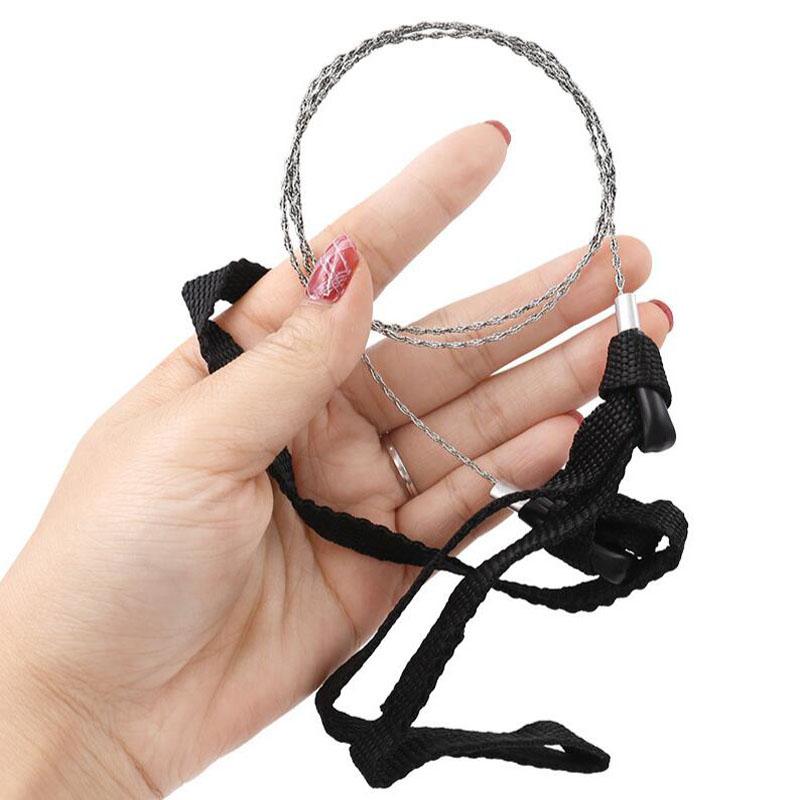 Steel Wire 28"/ 72cm String Sawhand Tool Wire Outdoor Camping Wood Cut