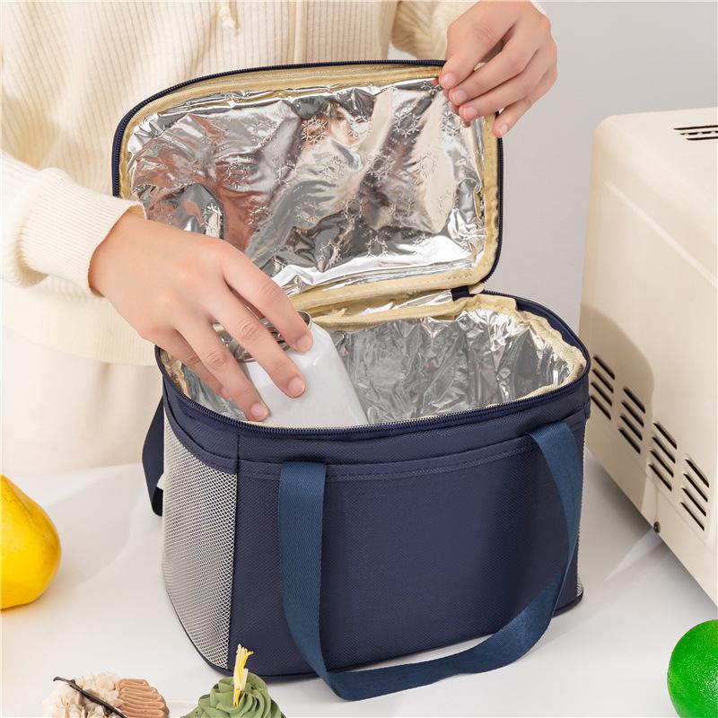 Outdoor Camping Picnic Bag Portable Lunch Bag Food Thermal Insulated Box Food Storage Bags Bento Pouch Dinner Container Handbag