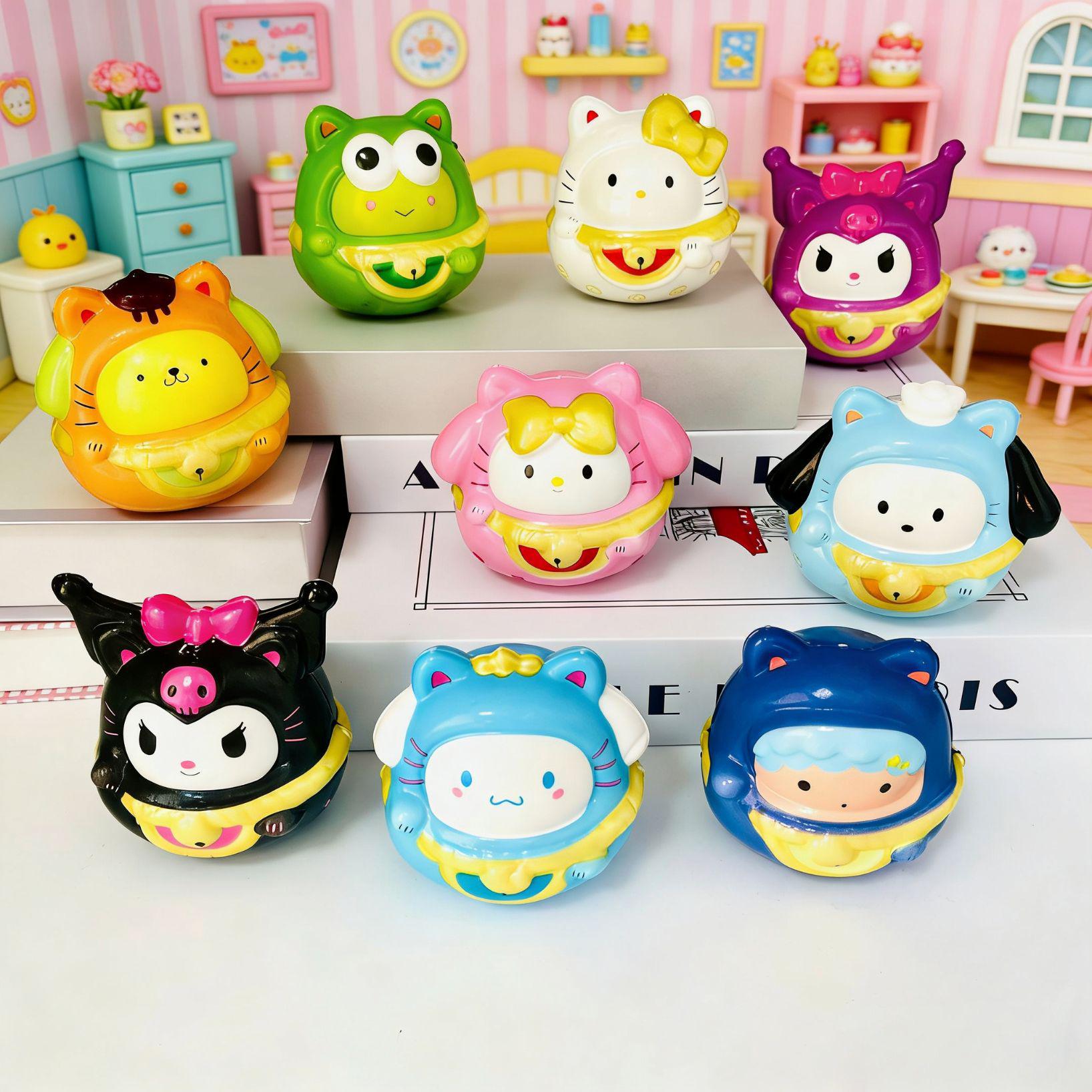 Трансграничная игрушка-пищалка Sanrio: Декоративное украшение-антистресс с мультяшным рисунком. Net Bag (Order multiples of 9)
