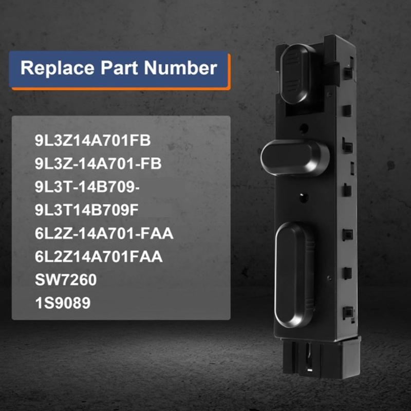 Automotive Seat Adjustment Mechanism Replace 9L3T-14B709-FAW ABS Switches Assembly Direct Replacement Seat Switches for Car 