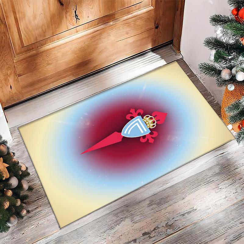 Celta Vigo FC Soccer Football Pattern Soft Area Rug Non Slip Indoor Floor Carpet Sports Decor Mat for Bedroom