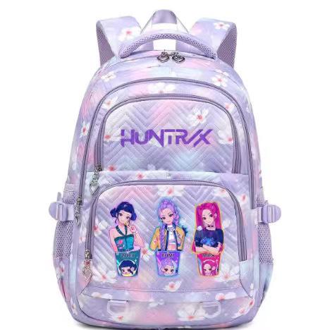 Peripheral printing large-capacity primary and secondary school schoolbags trendy backpacks lightweight and fashionable backpacks