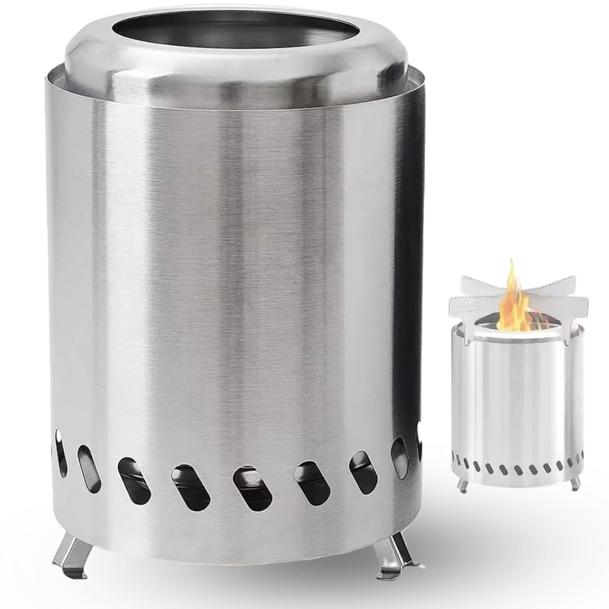 

Дровяная печь OAKRAFT, Печь для природы, Вторичное сгорание, Кострище, Подставка-тренога, В комплекте чехол для хранения, Пеллеты, Для улицы, Кемпинг