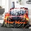 Naruto Character Personalized Text Blanket Lightweight Customizable Blanket Comfortable Great for Nap Office Office Chair Livingroom All-Season Use