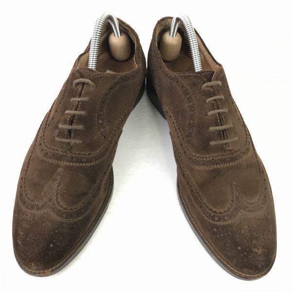 Vintage 80er-90er McGREGOR Leder Wingtip Business Schuhe Größe 26.0 Braun(GEBRAUCHT)