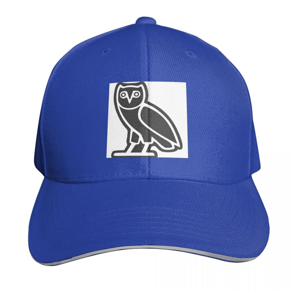 O V O Drakes Owl Baseball Cap Unisexs big size hat Beach Outing Winter hat Hood Boy Child Womens