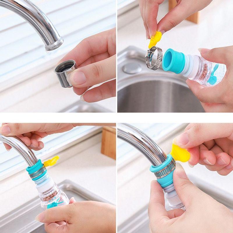 360° Drehbarer Wasserhahn Auslauf Mini Wasserhahn Wasserreiniger Wasserhahn Wasserfilter Küche Spritzwassergeschützter Booster Dusche Wasserfilter Wasserhahnkopf