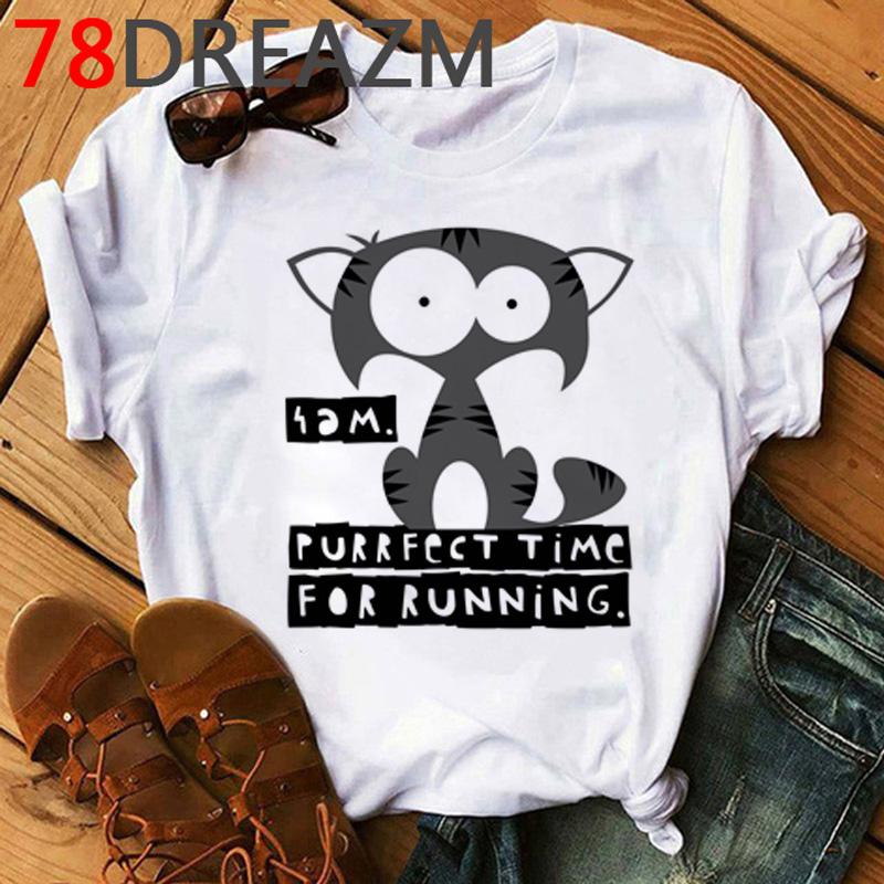 Lustige Katze 3D-Druck Damen T-Shirt Sommer Top Kawaii Kätzchen T-Shirt Unisex Koreanischer Stil Kleidung Niedliche Hip Hop Oberteile Weiblich