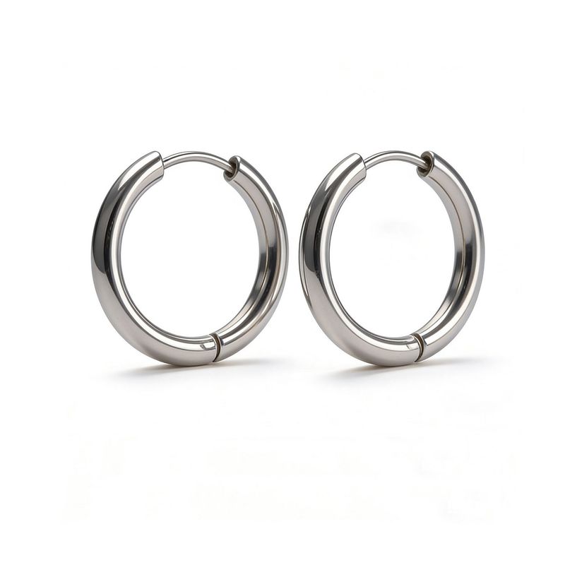 European Hip Hop Hiphop Male Titanium Steel Inscribed Ear Ring