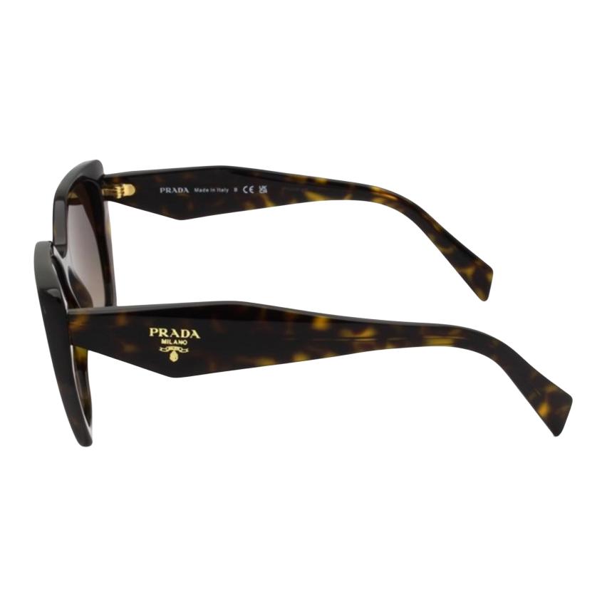 Prada Logo Acetate Butterfly Sunglasses Unisex Sunglasses Brown SPR19Z2AU-6S1-55-17