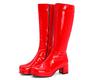 New  Head Patent Leather Boots High Martin Boots Knight Boots Water Platform Thick Middle Heel  Shoes Large Size
