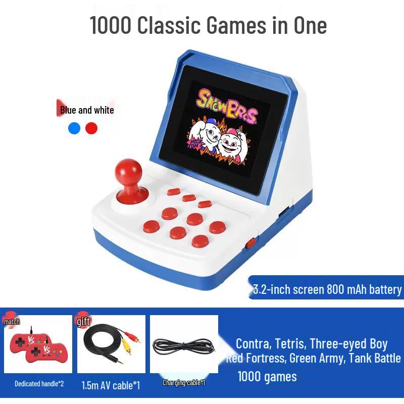Retro Handheld Mini Joystick Console: Plants Vs. Zombies Series with Dual Controllers