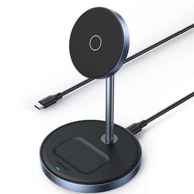 Wireless Charger 2In1 Ugreen 90668 (Silver-Blue)