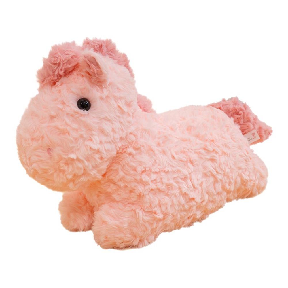 

Fluffy Cartoon Horse Doll PP Cotton Filling Stuffed Animal Decoration Children Gift S рожевий