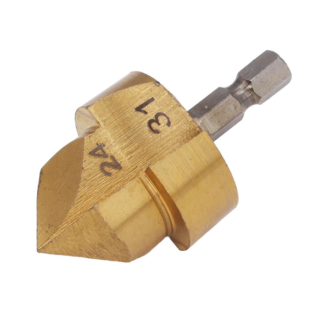 Professional Countersink Drill Bit 32 Hex Shank PPR Water Tube 24?31mm Blade Diameter Countersink