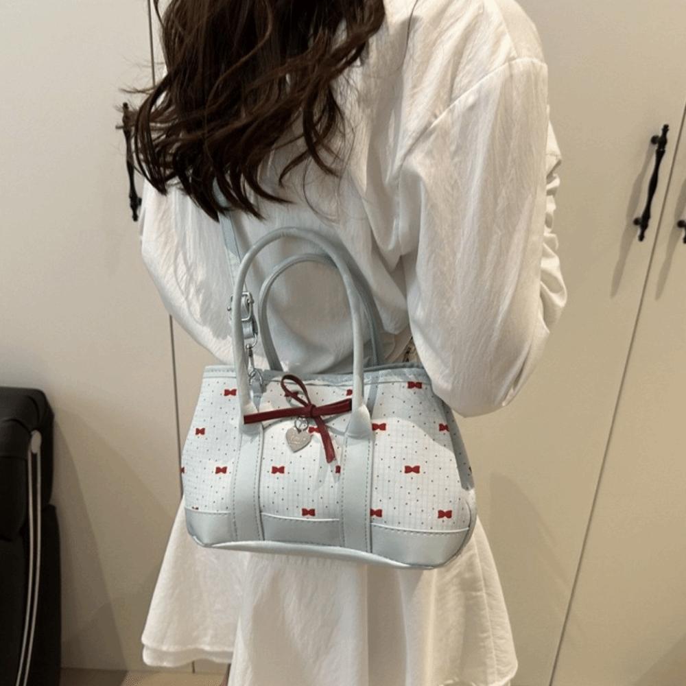 Stylish Bow Shoulder Bag Leisure Women's Handbags Ins Style Bowknot Bucket Bag  Outfits