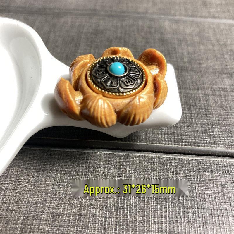 Rosewood Sandalwood Six-Character Mantra Rotating Lotus Bracelet
