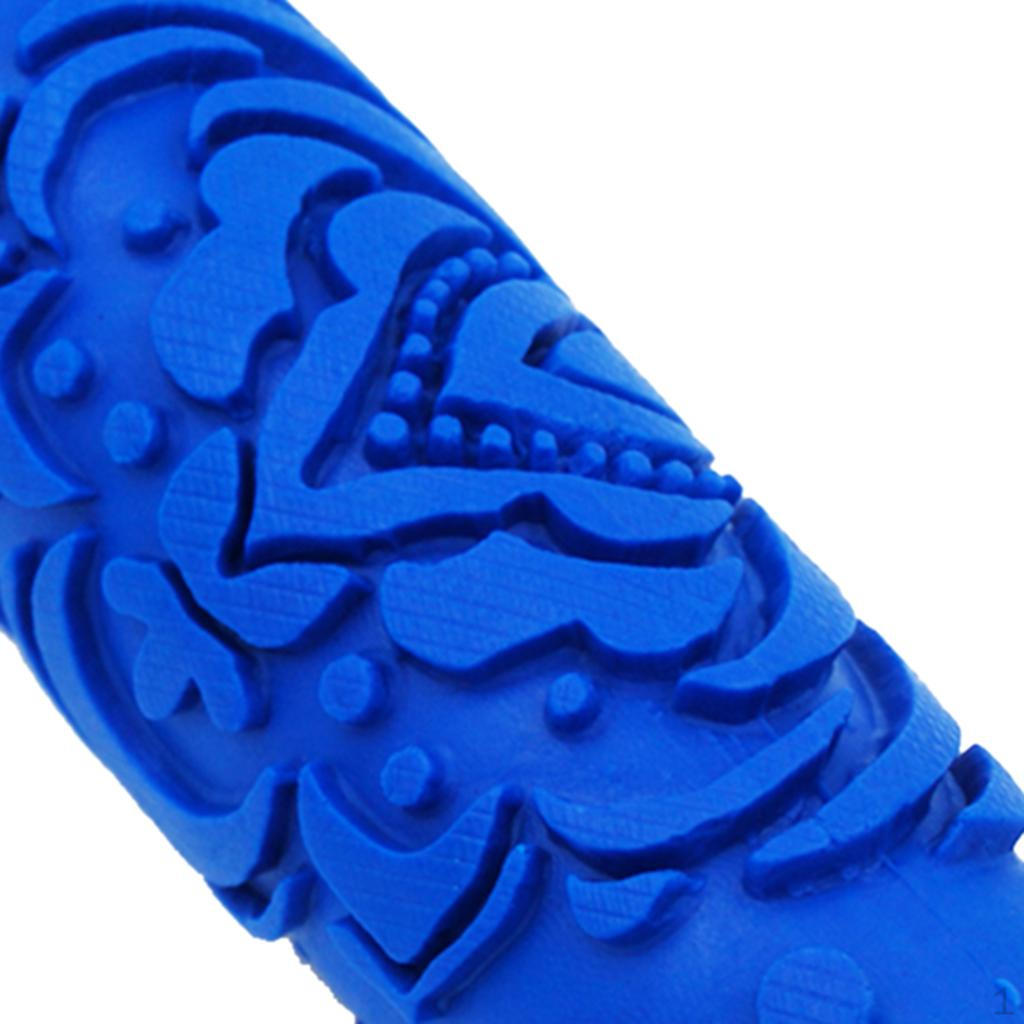 15cm DIY Embossed Flower Pattern Paint Roller For Wall Art Decoration Brush Tool