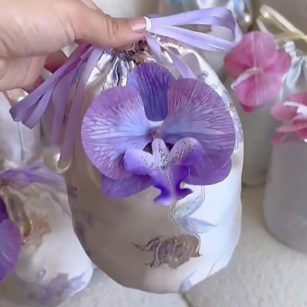 Temperament Chinese Style Handbag Printing Small Item Pouch Portable Wedding Candy Bag  Girls