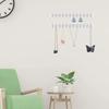 1Pcs Necklace Hanging Rack Acrylic Necklaces Holder Wall Mounted Jewelry Organizer Bracelets Chains Hanging Shelf