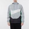 Nike Sportswear Swoosh Color-Block Hooded Woven Jacket Men Outerwear Grey DD5968-077