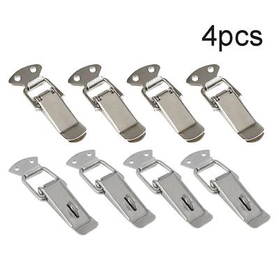 4PCS Latches 7.2*2.7cm Cold Rolled Steel High Quality Silver