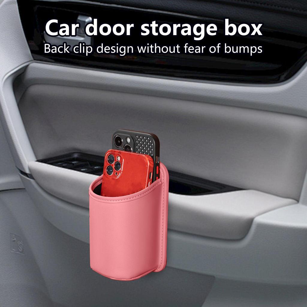 Car Door Cup Holder Box Back Clip Universal Drink Rack Storage Bin Car Seat Back Water Cup Box Organizer Pocket Space-Saving