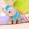 4X Delicate Big Ear Elephant Keyrings Stylish Handbag Charm Decorative Key Rings Modern Bag Charm for Women and Ladies