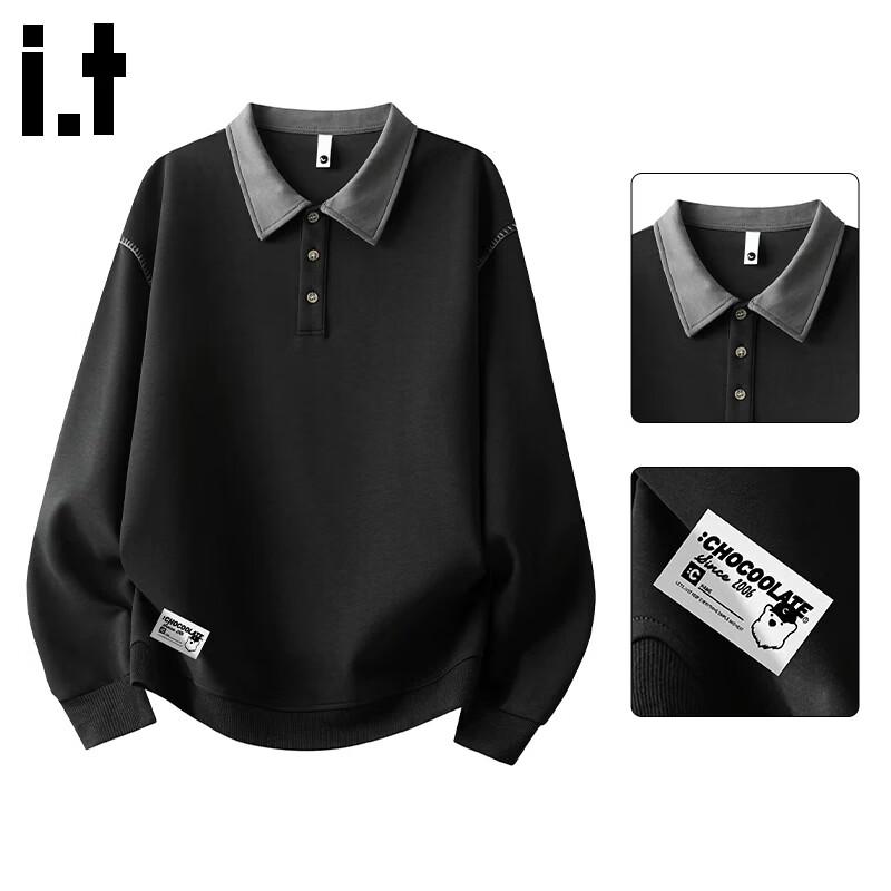 :CHOCOOLATEit American-Style Heavyweight Collar Sweatshirt