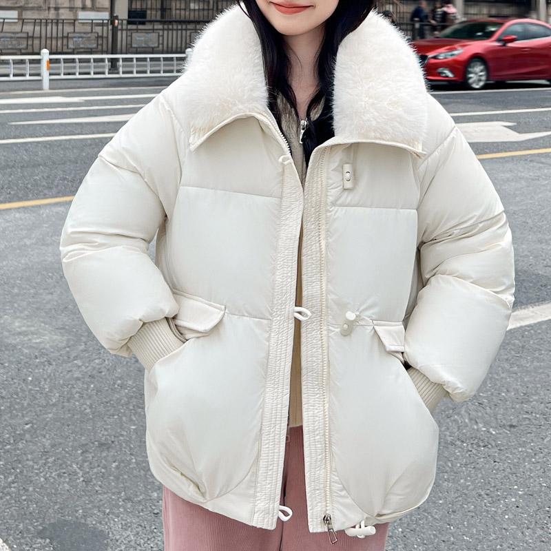 Plus Size Kobiety Zimowe Płaszcze Z Kapturem Odzieży Ochronnej Moda Luźne Sztuczne Futro Kołnierz Grube Ciepłe Kurtki Dla Kobiet Parka