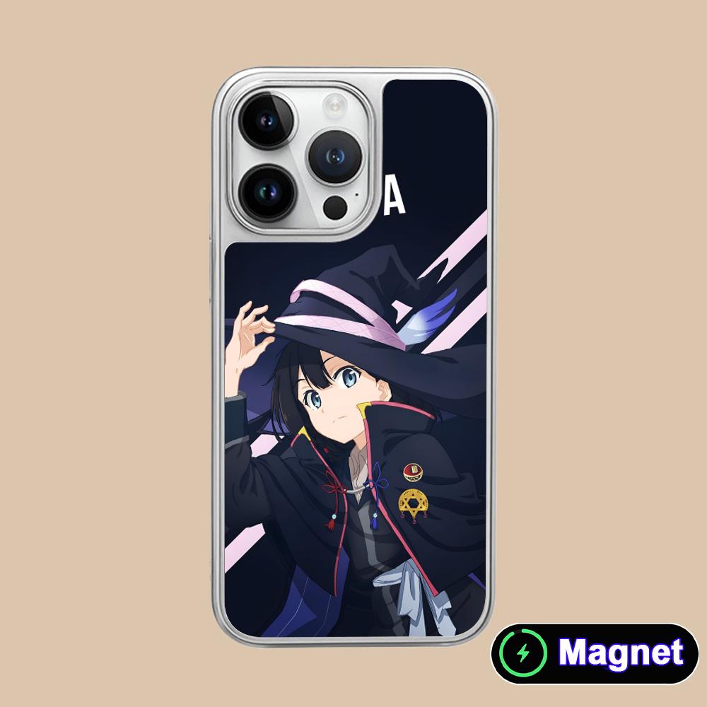 Wandering Witch Saya Phone Case for iPhone 17 16 15 14 13 12 11 Air Pro Max Plus Electroplated Silver Magsafe Cover