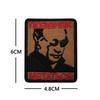 Embroidered Hook and Loop Patch With, Brown and Black for Jackets and Backpacks
