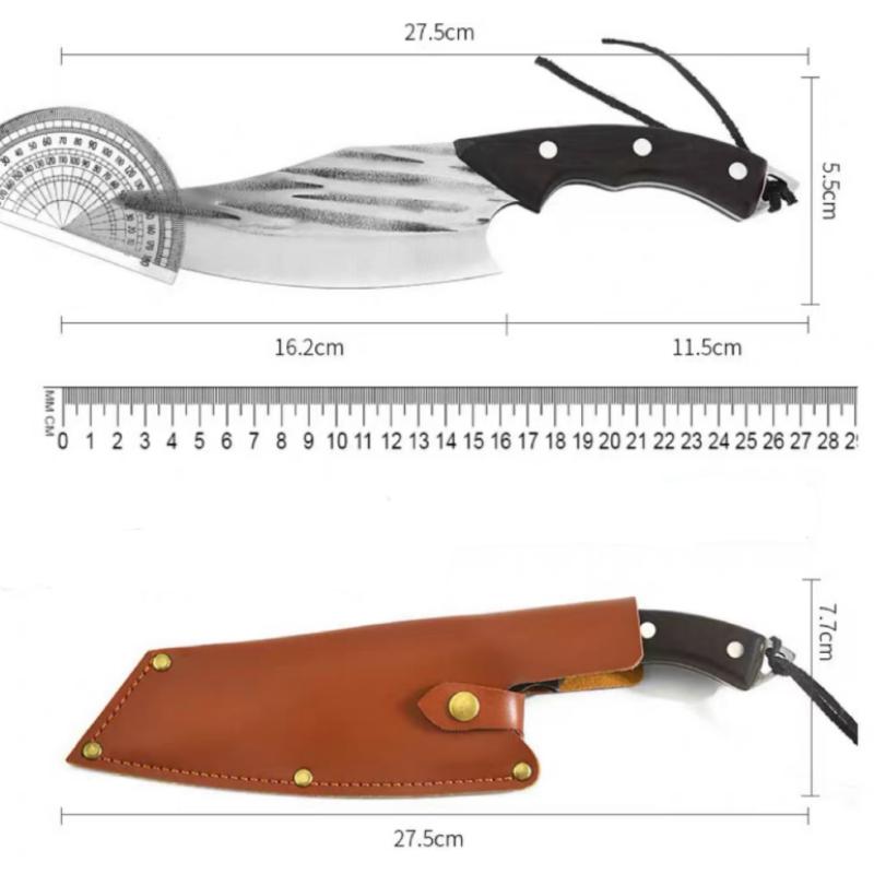Ručně vyrobený kovaný kuchyňský nůž z nerezové oceli Nože na sochu ryb Vykosťovací nůž sekáček