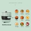 Foldable Travel Pot Multifunctional Split Stir-Fry Pan Portable Cooking Pot Electric Heating Stove Water Boiler 220V