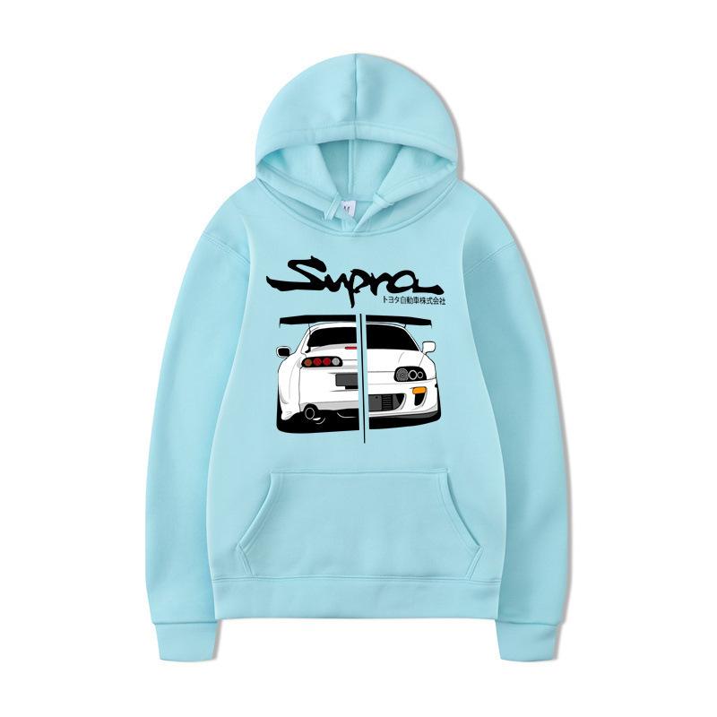 New Men's Daily Sweater, Header D Racing Autumn Sweater with Hat