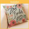 Elegant Letter Print Cotton Linen Pillow Cover For Home Car And Office Decor