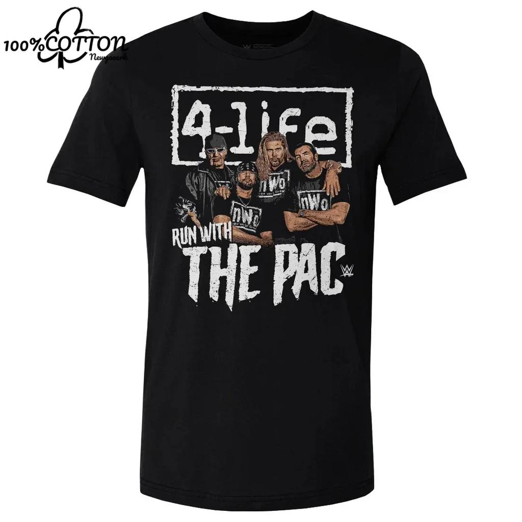 LE Wrestler Black nWo Retro Graphic T-shirt for Men Women Unisex Men's  T Shirt Casual Cotton Short-sleeve Tops Tees Clothing