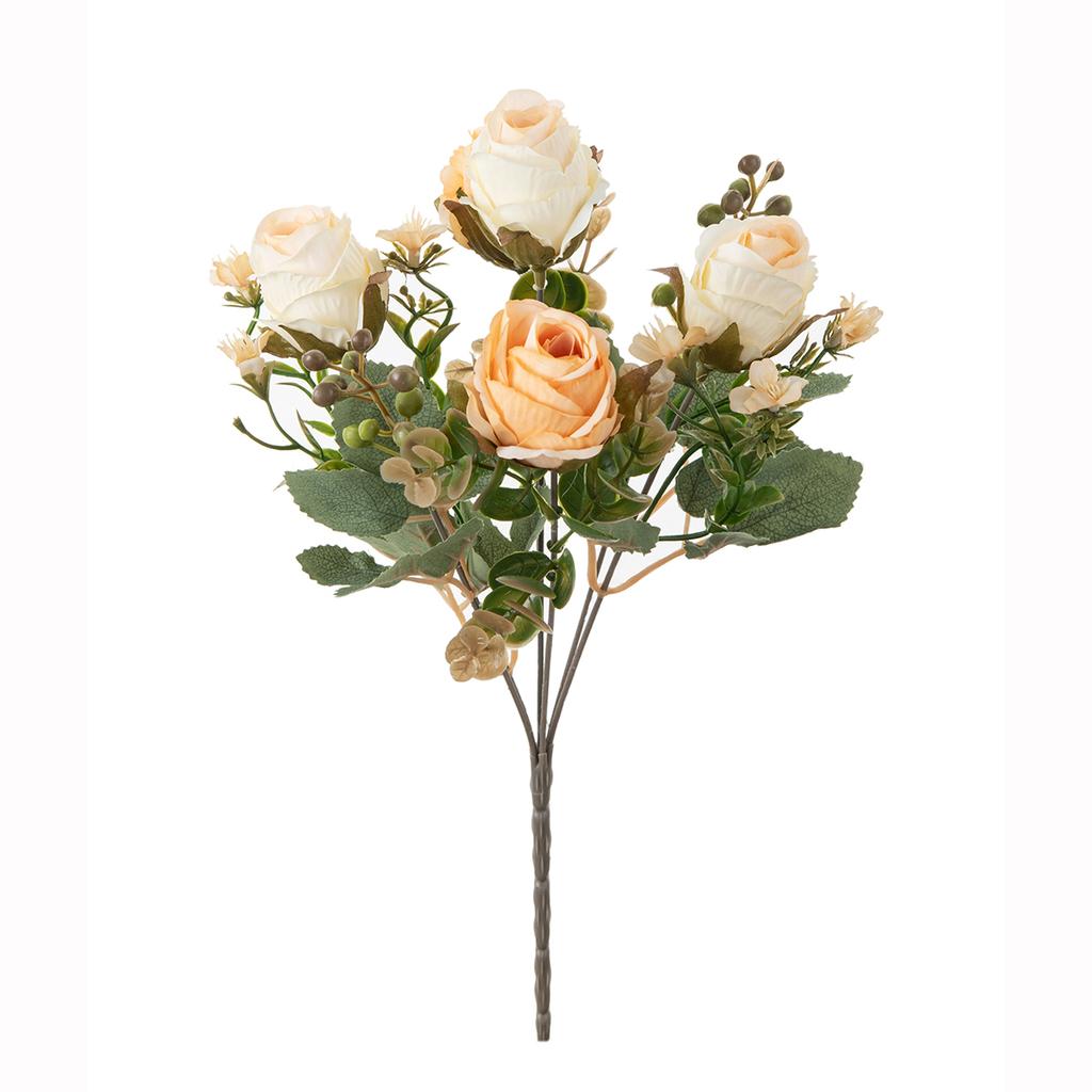 Silk Artificial Flower Rose Wedding Bridal Bouquet Home vase Festival Outdoor garden Arch diy Gift box festival party Decoration