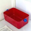 Boîte de rangement avec poignée Organisateur de tiroir Contenant de rangement grande capacité pour bureau Commode Dortoir Cosmétiques Bijoux