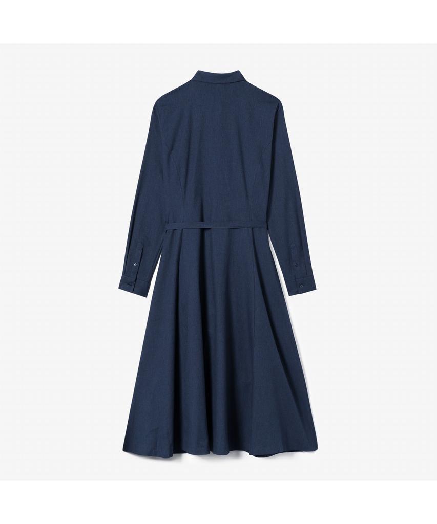 Lacoste Women'S Flannel Woven Long Dress Ef896E-54N Hde
