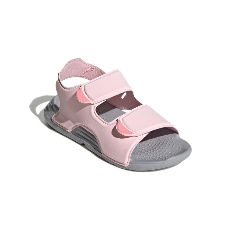 adidas Swim Sandal Synthetic Leather Comfortable Cushioning, Wear Resistant Children's Sandals Pink FY8937